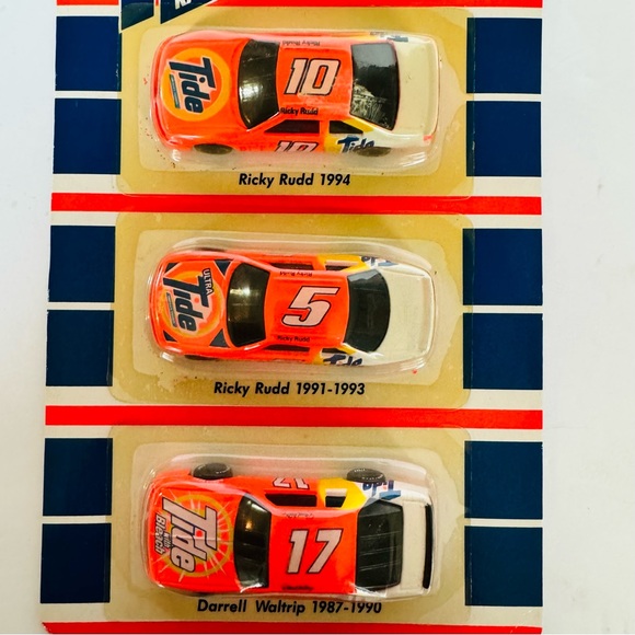 New In Pkg, Vtg 1993 NASCAR Tide Racing Team Collector’s Edition 3-Pk Mini Cars - Picture 2 of 8